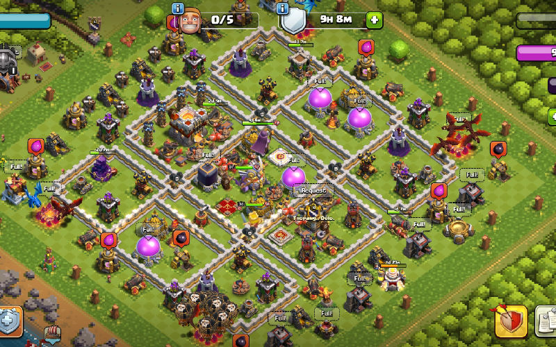 Town Hall 11 Farming Base layout by acid.