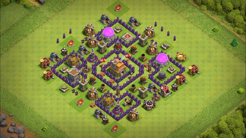 Town Hall 7 Hybrid Base layout by TReX
