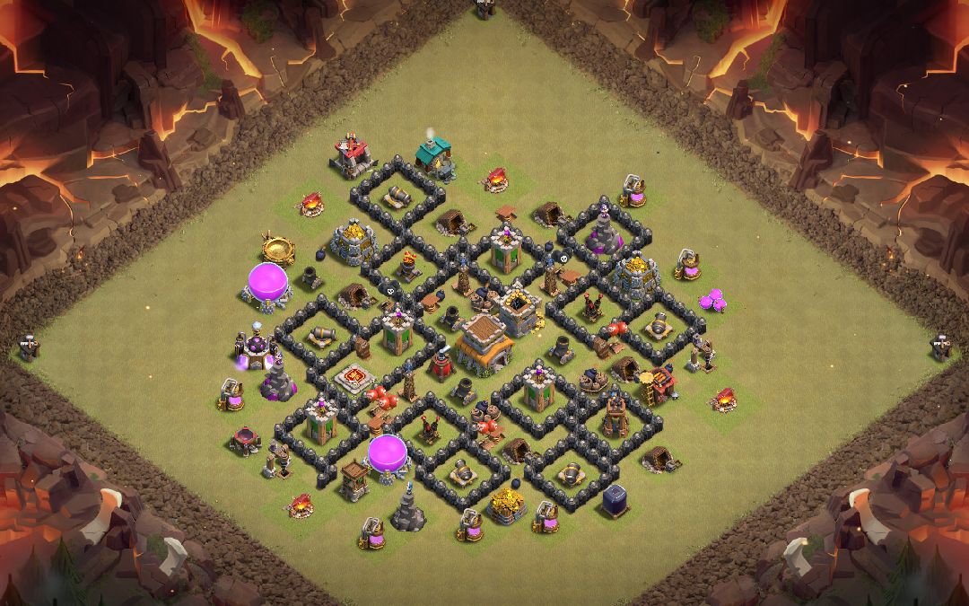 Town Hall 8 War Base layout by GM_Yamakaysi