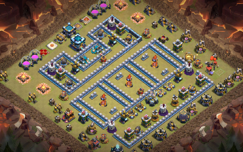 Town Hall 13 War Base layout by User
