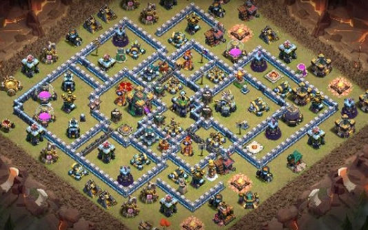 Town Hall 14 War Base layout by Gaming Sanged