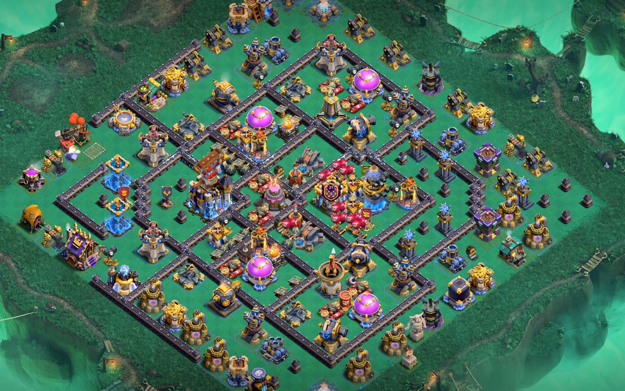 Town Hall 18 War Base layout by Kings Villa
