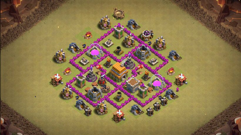 Town Hall 6 War Base layout by TReX