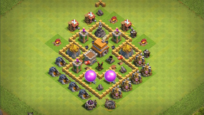 Town Hall 5 Trophy Base layout by TReX