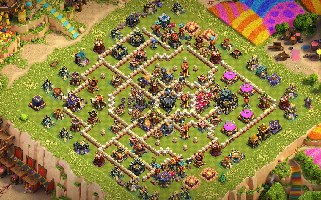 Town Hall 17 Hybrid Base layout by Atilla The Pun