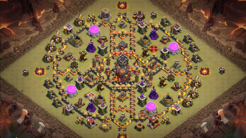 Town Hall 10 War Base layout by TReX