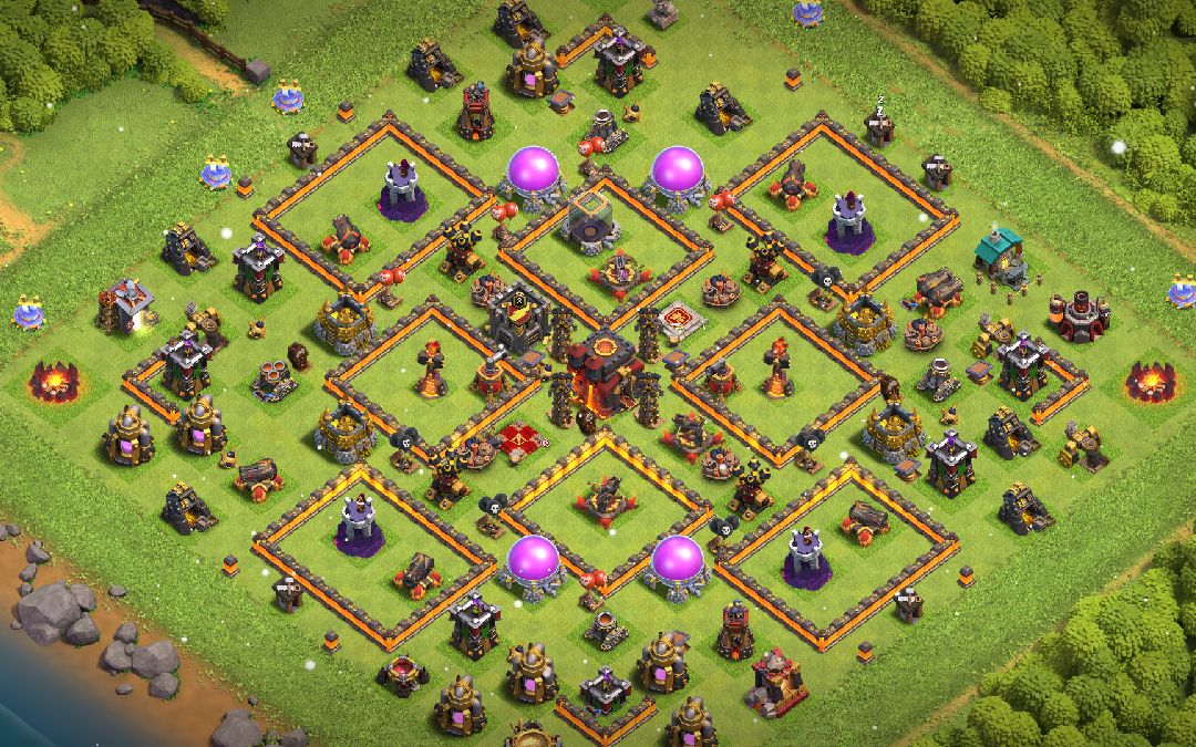Town Hall 10 Trophy Base layout by XLR8