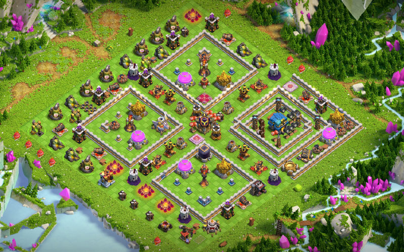 Town Hall 12 Farming Base layout by Riff