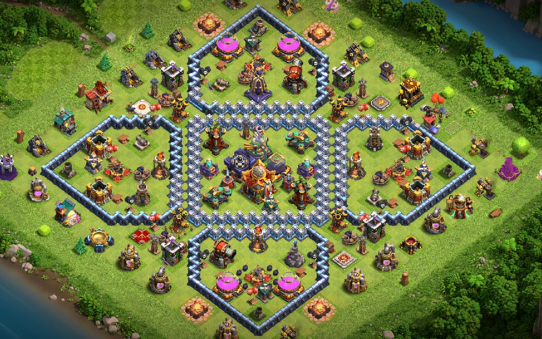 Town Hall 16 Trophy Base layout by another world