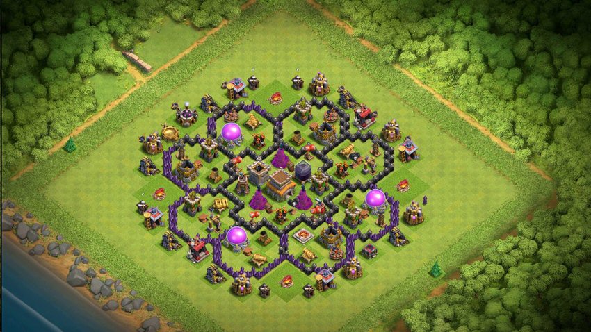 Town Hall 8 Hybrid Base layout by TReX
