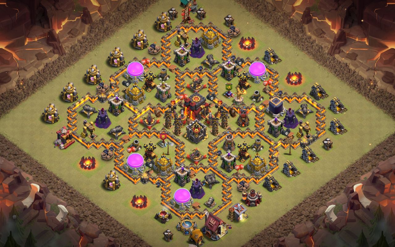 Town Hall 10 War Base layout by Voidrex