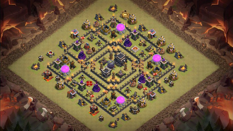 Town Hall 9 War Base layout by TReX