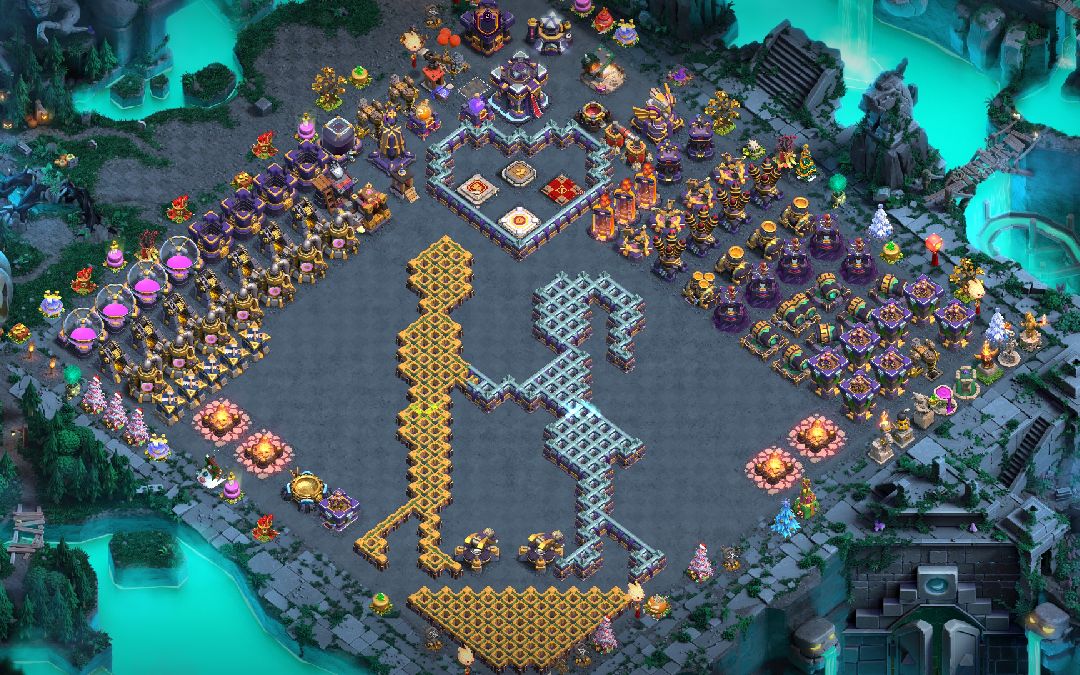 Town Hall 15 Fun Base layout by Riaz