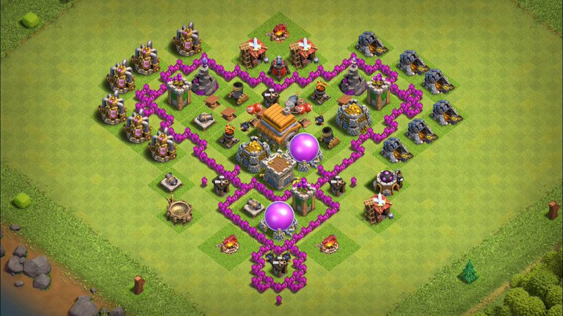 Town Hall 6 Fun Base layout by TReX