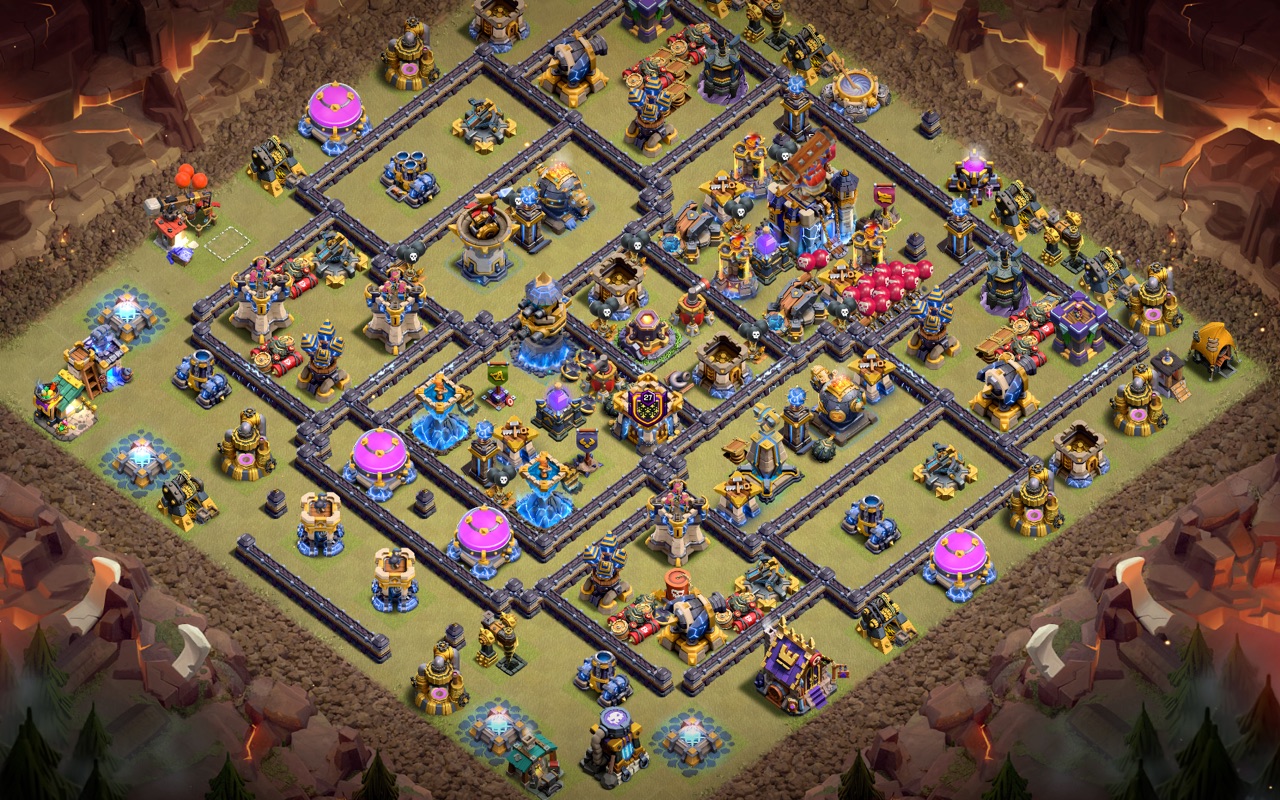 Town Hall 18 War Base layout by Kings Villa