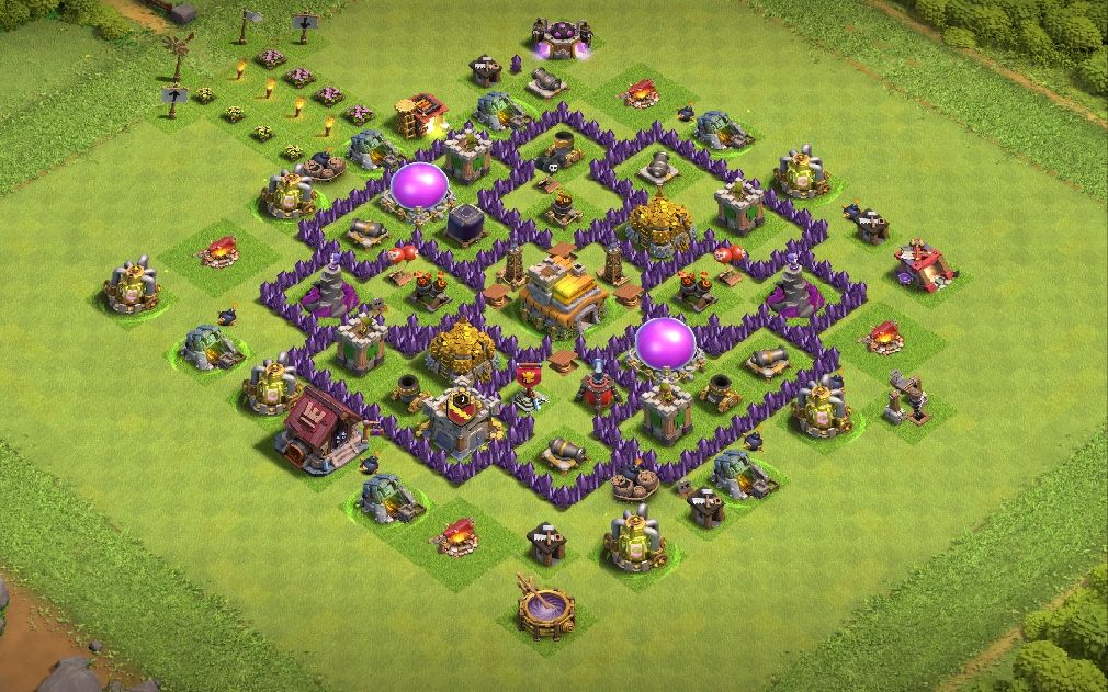Town Hall 7 Farming Base layout by المحارب
