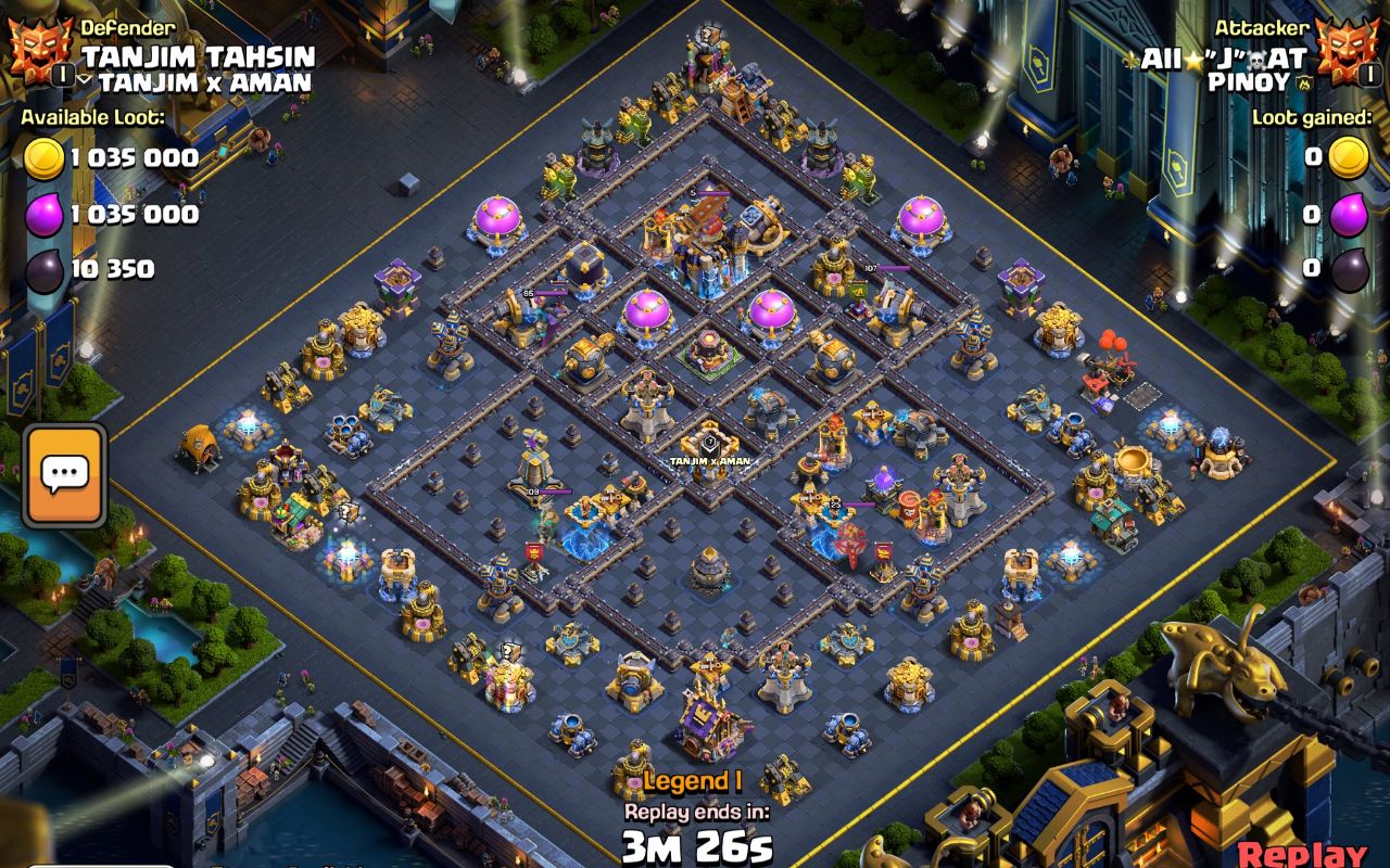 Town Hall 18 War Base layout by XLR8