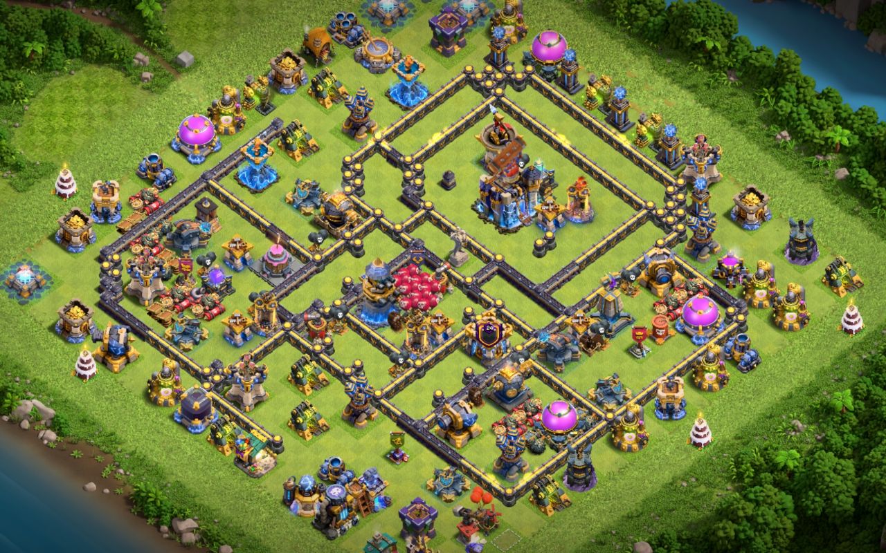 Town Hall 18 Trophy Base layout by Kia_Black