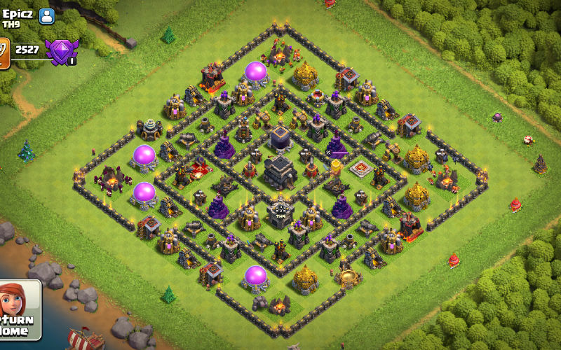 Town Hall 9 Farming Base layout by @Scarlett08