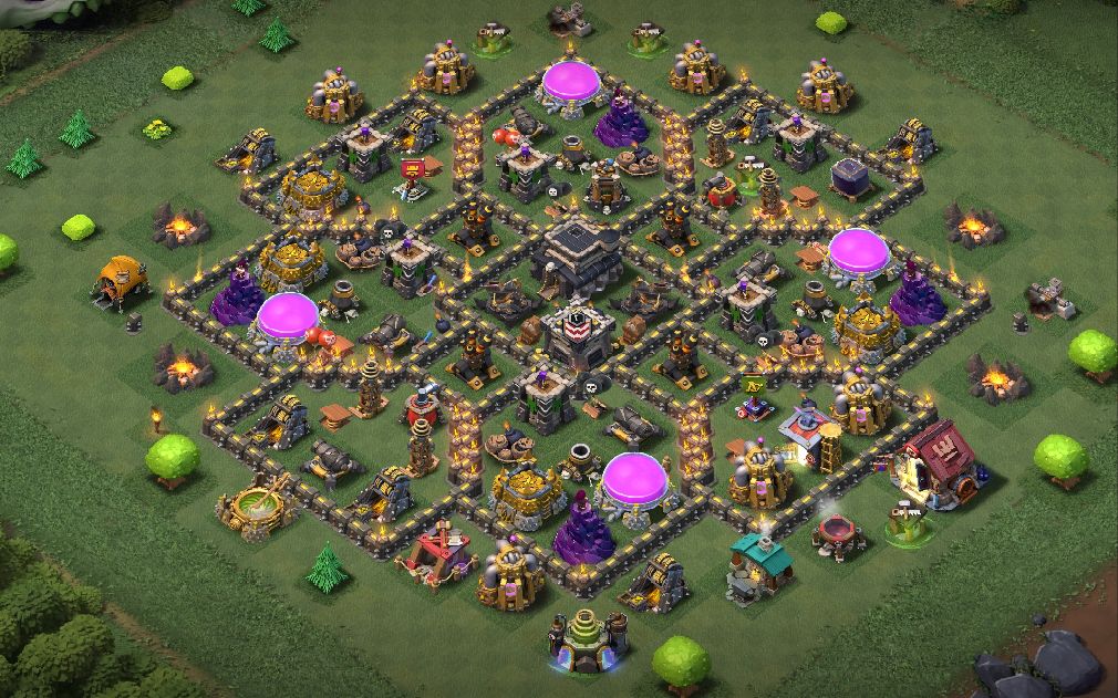 Town Hall 9 CWL Base layout by Dragon Raider