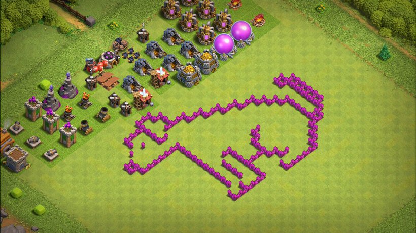 Town Hall 6 Fun Base layout by TReX