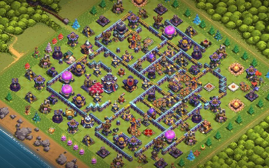 Town Hall 15 Trophy Base layout by XLR8
