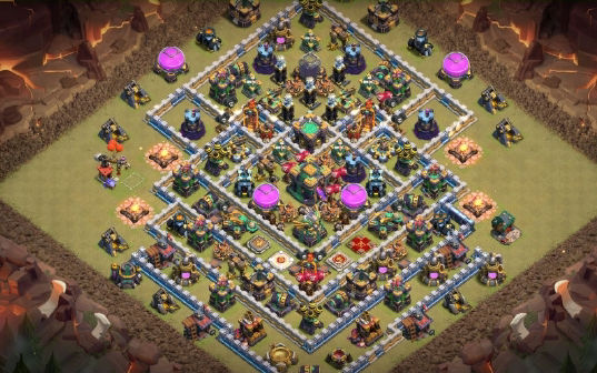 Town Hall 14 War Base layout by Gaming Sanged