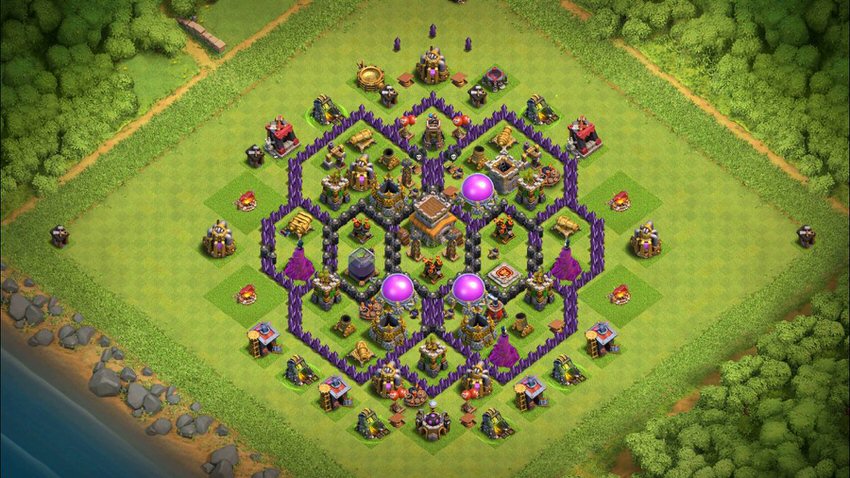 Town Hall 8 Trophy Base layout by TReX