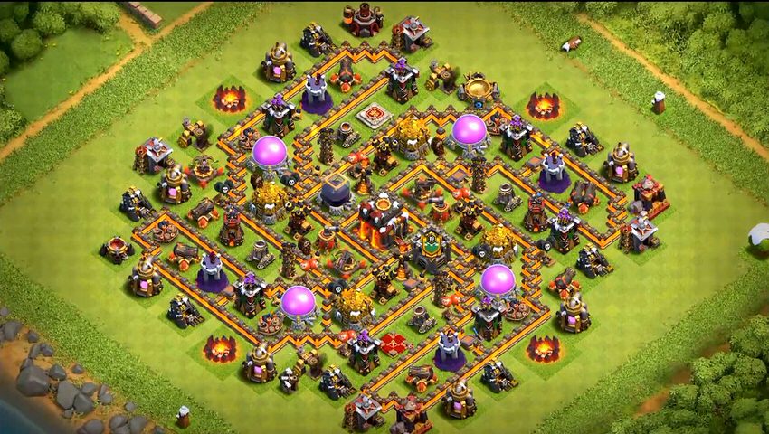 Town Hall 10 Trophy Base layout by TReX