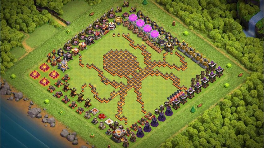 Town Hall 11 Fun Base layout by TReX
