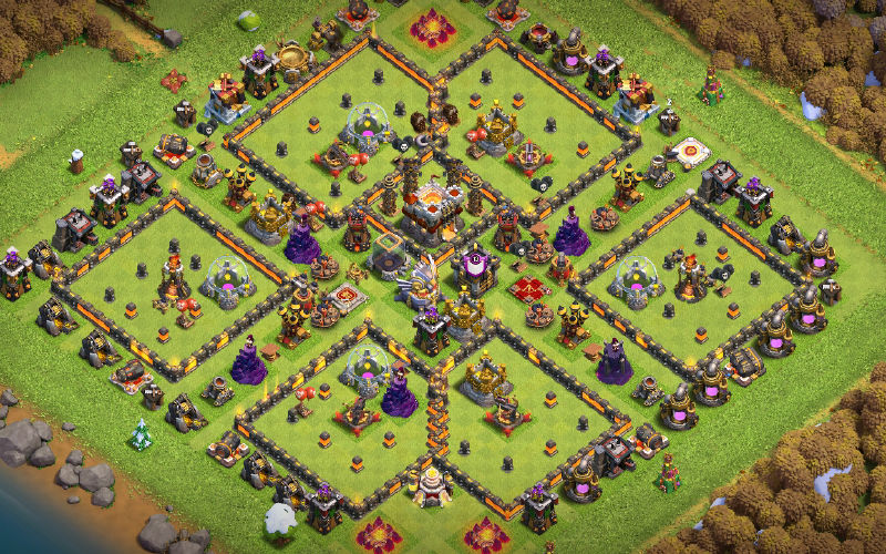Town Hall 11 Hybrid Base layout by ALOKOZAY KHAN