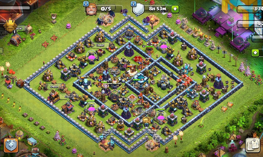Town Hall 13 Farming Base layout by Jjhon