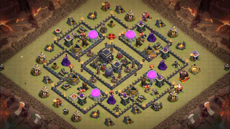 Town Hall 9 War Base layout by TReX