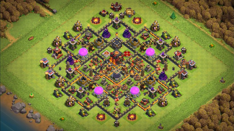 Town Hall 10 Farming Base layout by TReX