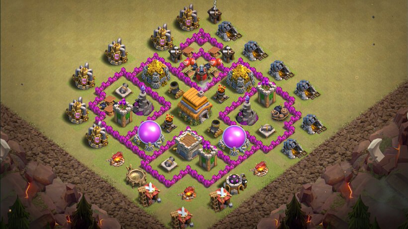 Town Hall 6 War Base layout by TReX