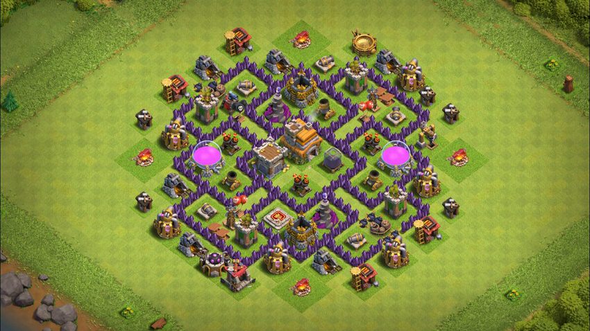 Town Hall 7 Trophy Base layout by TReX