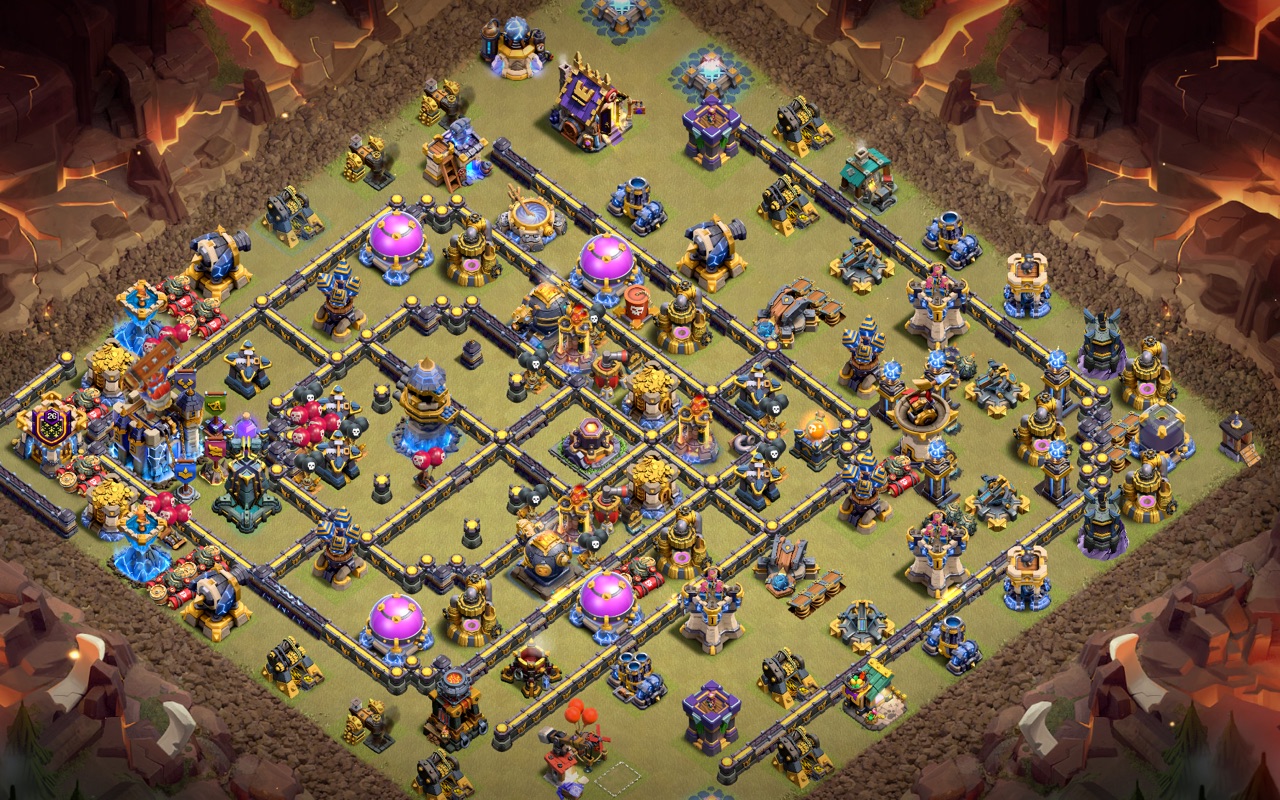 Town Hall 18 War Base layout by Kings Villa