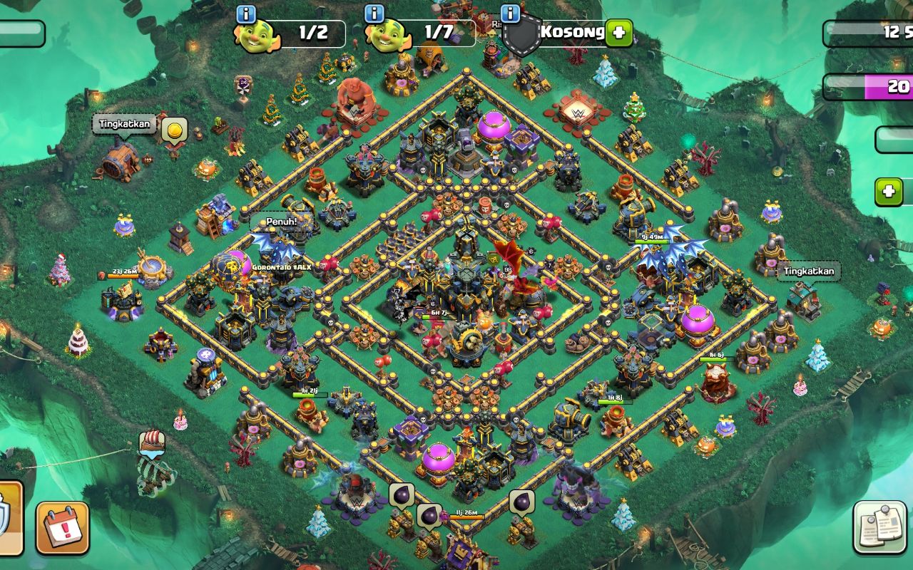 Town Hall 17 Trophy Base layout by Emerald Ranger