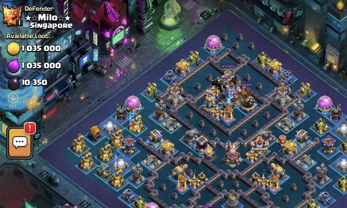 Town Hall 18 Legend Base layout by XLR8