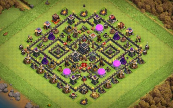 Town Hall 9 Hybrid Base layout by #Perfect_Gammer