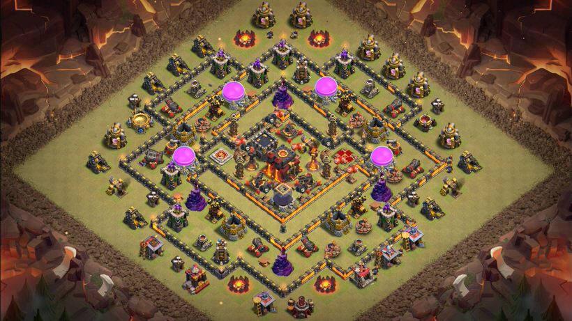 Town Hall 10 War Base layout by TReX