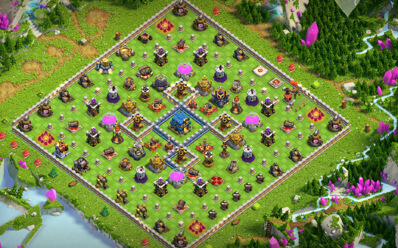 Town Hall 12 Farming Base layout by Riff