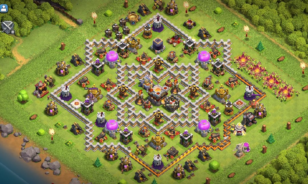 Town Hall 12 War Base layout by sayan