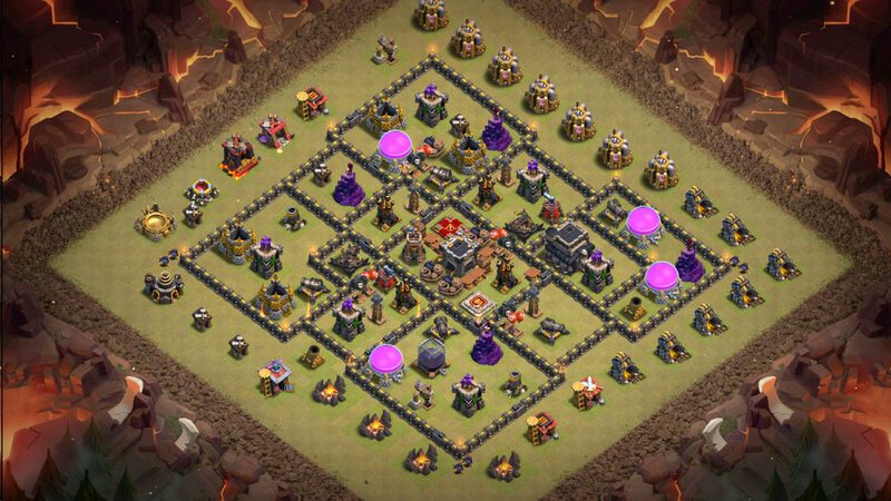 Town Hall 9 War Base layout by TReX