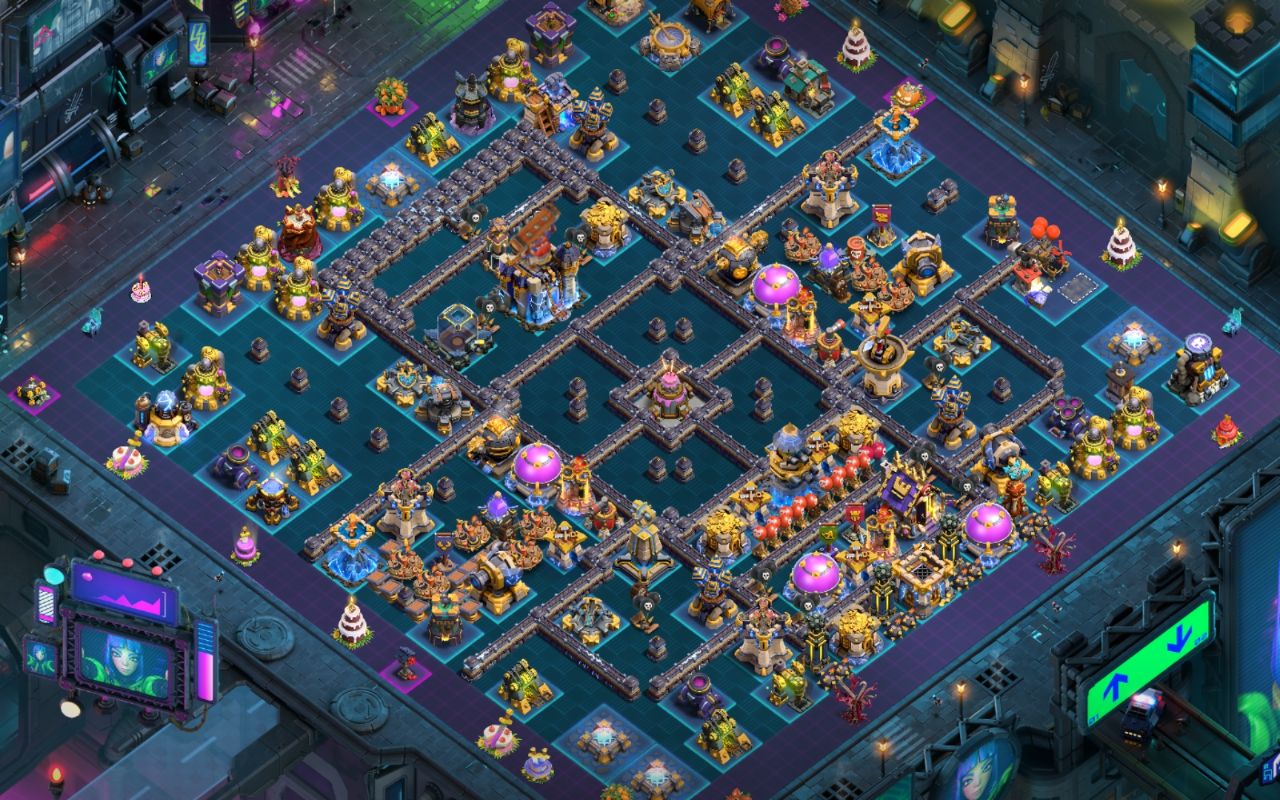 Town Hall 18 Hybrid Base layout by BH10