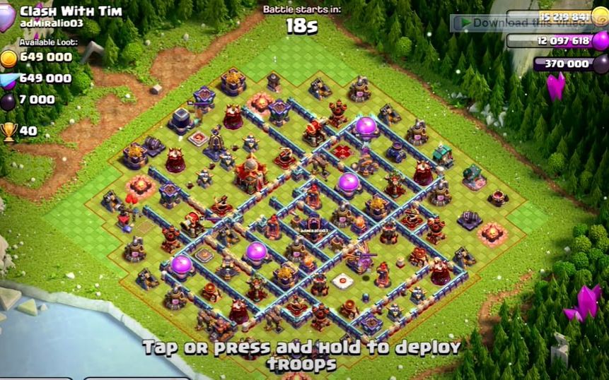 Town Hall 16 Trophy Base layout by XLR8