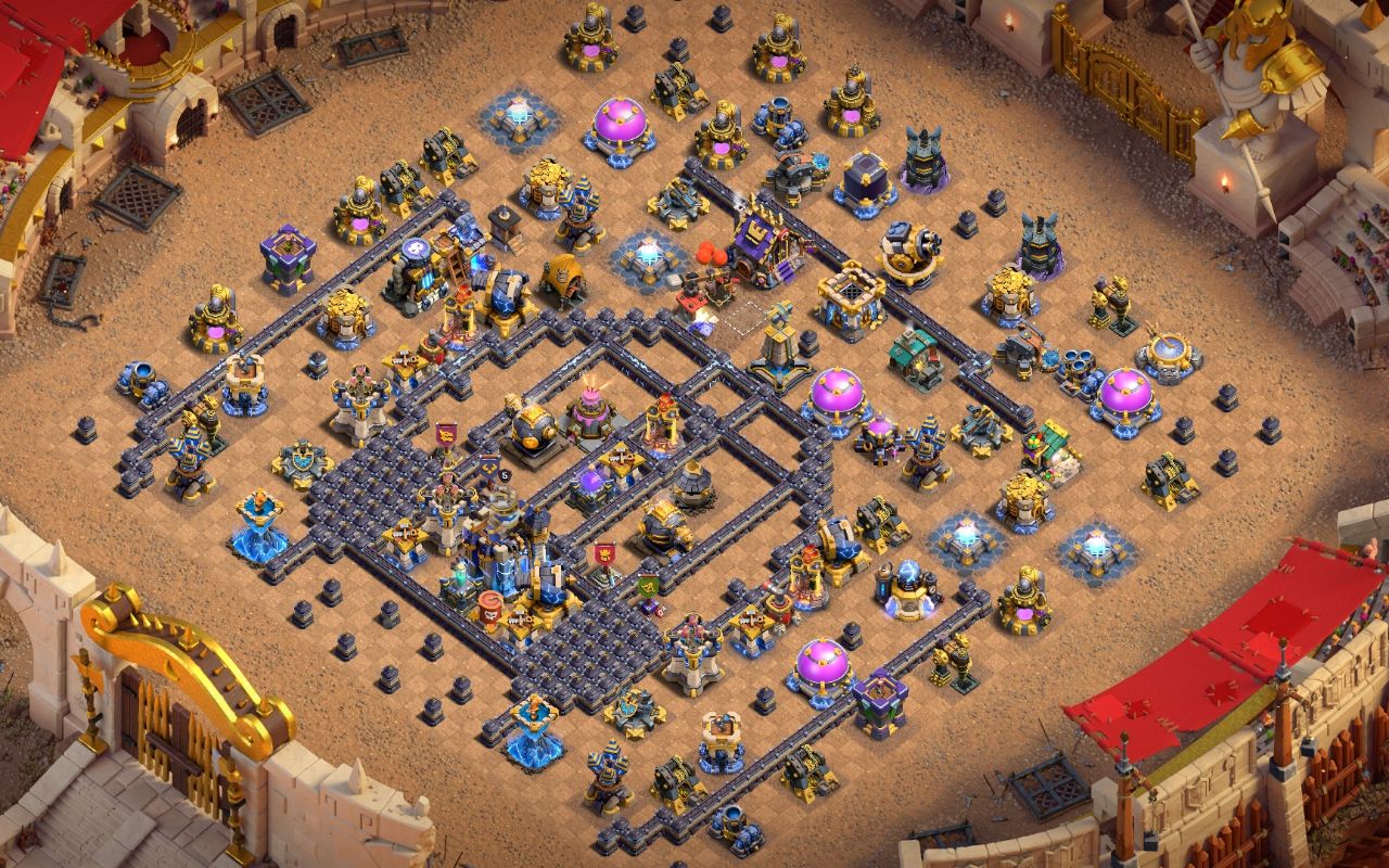 Town Hall 18 CWL Base layout by Deltarazort