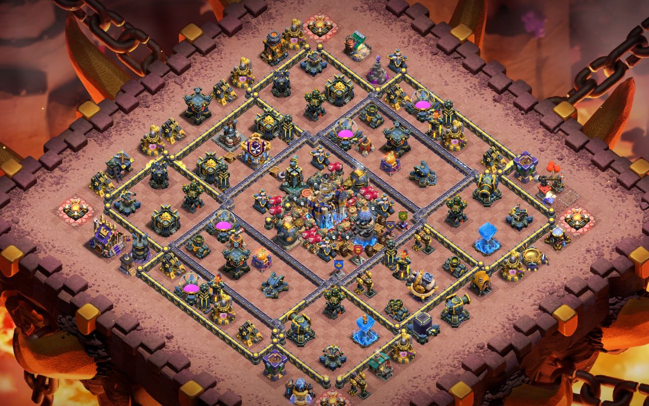 Town Hall 18 Trophy Base layout by HOLY FATHER