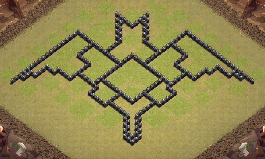 Town Hall 8 Fun Base layout by TakeruPlays