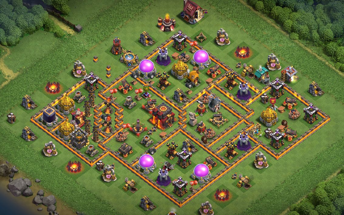 Town Hall 10 War Base layout by ALI